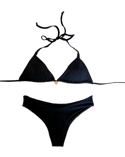 Bikini Glitter Black