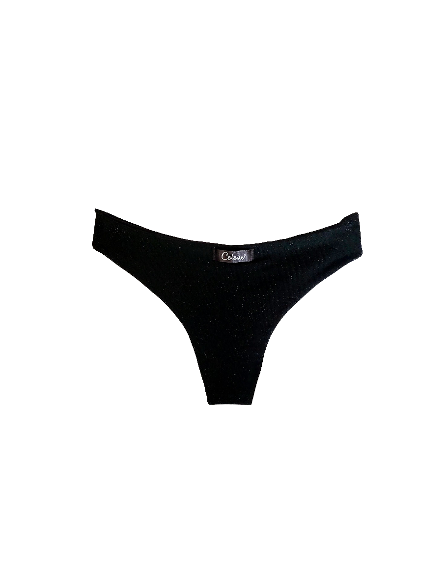 Bikini Glitter Black