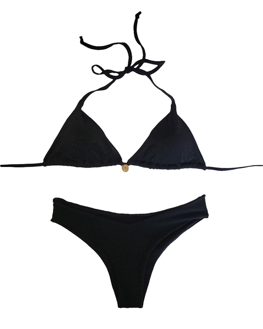 Bikini Glitter Black