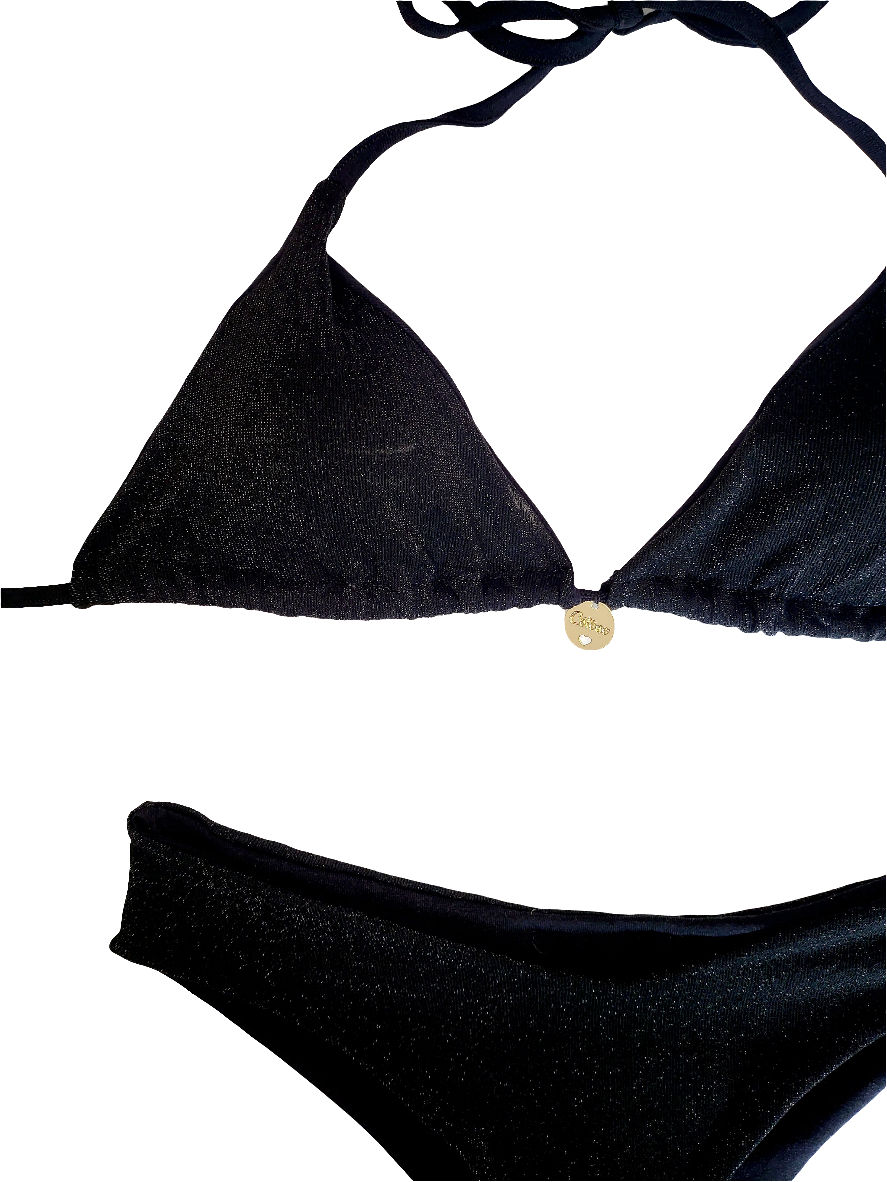 Bikini Glitter Black